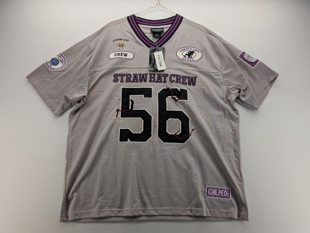 NWT BoxLunch One Piece Luffy Gear 5 Football Jersey size Medium